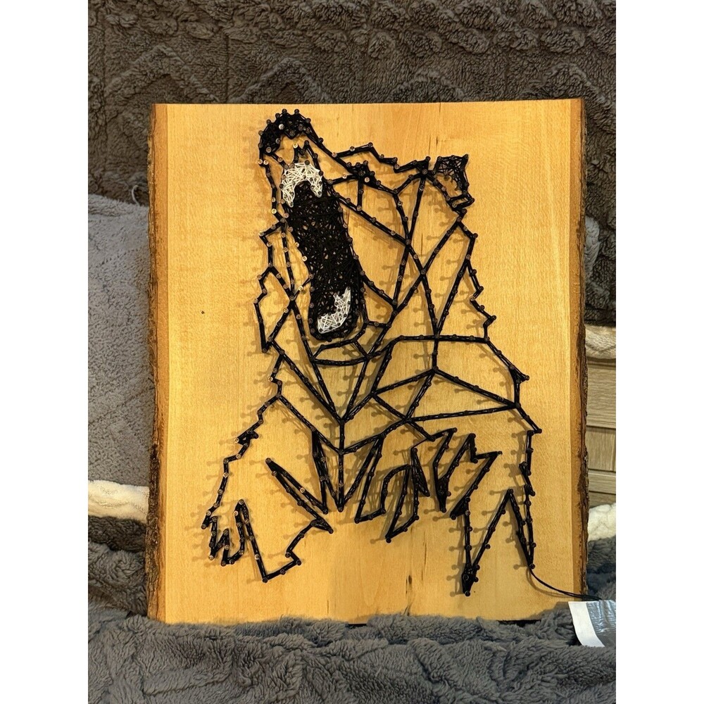Nailed It By Sara Lynn Handcrafted Bear String Art Wooden Geometric Abstract